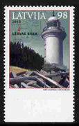 Latvia 2010 Lighthouse 98s value unmounted mint