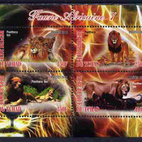 Chad 2012 African Fauna #07 perf sheetlet containing 4 values unmounted mint