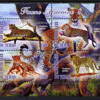 Chad 2012 African Fauna #08 perf sheetlet containing 4 values unmounted mint