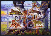 Chad 2012 African Fauna #08 perf sheetlet containing 4 values unmounted mint