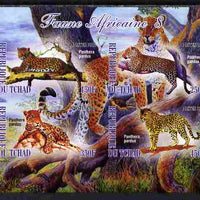 Chad 2012 African Fauna #08 imperf sheetlet containing 4 values unmounted mint
