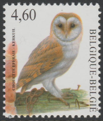 Belgium 2010-14 Birds - Barn Owl 4.60 Euro unmounted mint