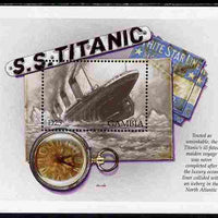 Gambia 1998 RMS Titanic Commemoration perf m/sheet #2 unmounted mint SG MS 2927b