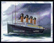 Sierra Leone 1998 Ships of the World - RMS Titanic perf m/sheet unmounted mint SG MS 2917b