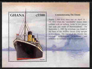 Ghana 1998 Famous Ships - RMS Titanic perf m/sheet unmounted mint SG MS 2697a