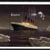 Guyana 1998 85th Anniversary of Sinking of RMS Titanic $300 m/sheet unmounted mint SG MS 5288