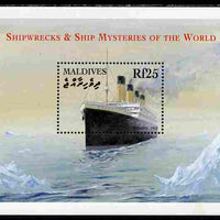Maldive Islands 2001 Marine Disasters - RMS Titanic perf m/sheet unmounted mint SG MS 3534b