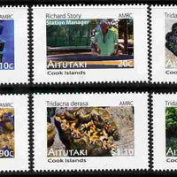 Cook Islands - Aitutaki 2011 Clams perf set of 6 values unmounted mint