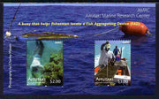 Cook Islands - Aitutaki 2011 Marine Research Centre perf m/sheet containing 2 values unmounted mint