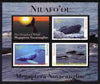 Tonga - Niuafo'ou 2011 Whales #2 perf sheetlet containing 3 values plus label unmounted mint
