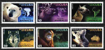 Cuba 2011 Animals perf set of 6 values unmounted mint