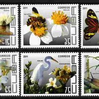 Cuba 2011 Flora & Fauna perf set of 6 values unmounted mint