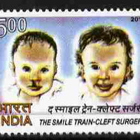 India 2011 The Smile Train-Cleft Surgery 5r unmounted mint