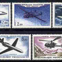 France 1960 Aviation perf set of 5 mounted mint SG 1457-60