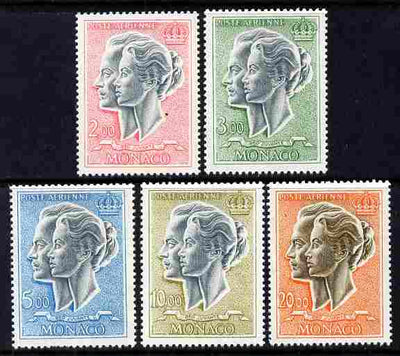 Monaco 1966 Prince Rainier & Princess Grace Air set of 5 complete unmounted mint, SG 858-62