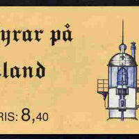 Aland Islands 1992 Lighthouses 8m40 booklet complete and fine SG SB1