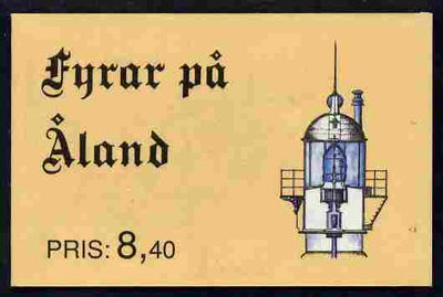 Aland Islands 1992 Lighthouses 8m40 booklet complete and fine SG SB1