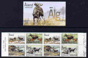 Aland Islands 2000 The Elk 20m80 booklet complete and fine SG SB8