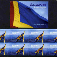 Aland Islands 2004 50th Anniversary of Aland Flag 4.80 Euro self-adhesive booklet complete and fine SG SB13