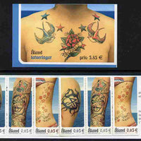 Aland Islands 2006 Tatoos 6.00 Euro booklet complete and fine SG SB18