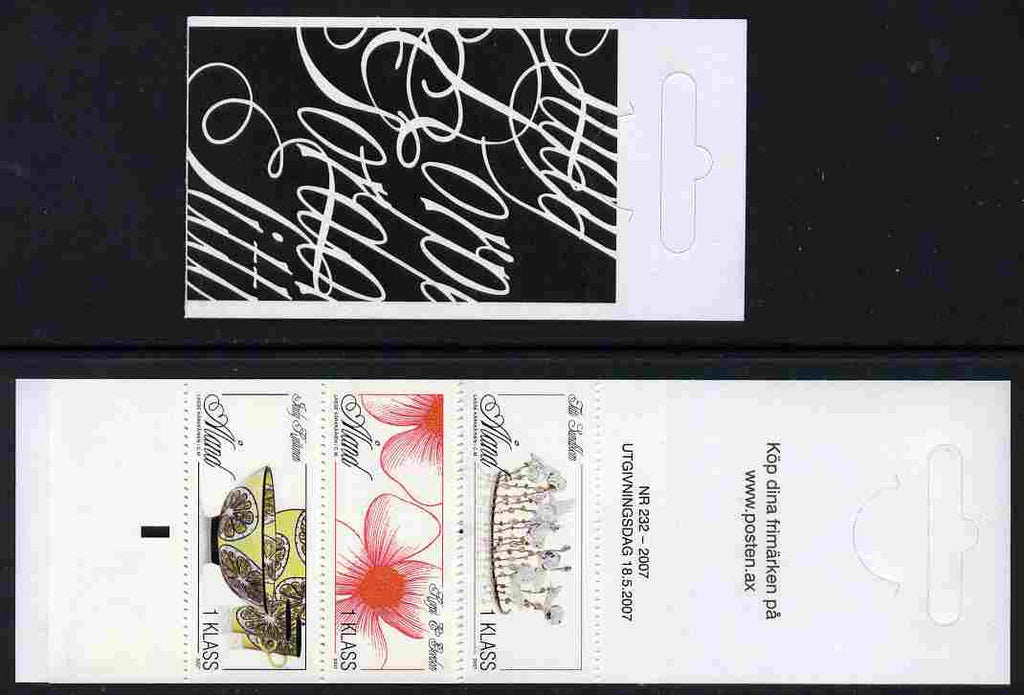Aland Islands 2007 Arts & Craft 6.30 Euro booklet complete and fine SG SB19