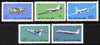 North Korea 1974 Civil Aviation perf set of 5 unmounted mint SG N1292-6