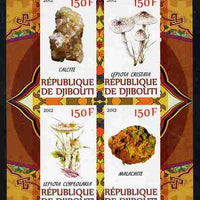 Djibouti 2012 Mushrooms & Minerals #2 imperf sheetlet containing 4 values unmounted mint