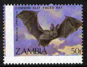 Zambia 1989 Slit-faced Bat 50n with major shift of perforations unmounted mint as SG 571