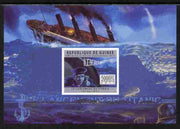 Guinea - Conakry 2011 Sinking of the Titanic #1 imperf deluxe sheet unmounted mint. Note this item is privately produced and is offered purely on its thematic appeal