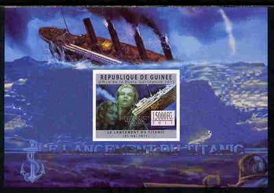 Guinea - Conakry 2011 Sinking of the Titanic #3 imperf deluxe sheet unmounted mint. Note this item is privately produced and is offered purely on its thematic appeal