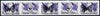 Sakha (Yakutia) Republic - WWF Butterflies opt set of 15 values (5 se-tenant strips each containing 3 stamps & 2 labels) each strip opt'd on 10 Russian defs (Total 50 stamps) unmounted mint