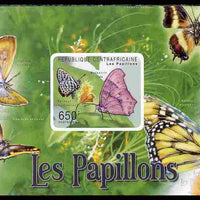 Central African Republic 2011 Butterflies #2 imperf deluxe sheet unmounted mint. Note this item is privately produced and is offered purely on its thematic appeal