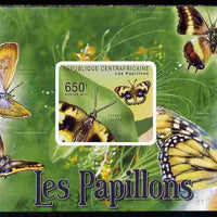 Central African Republic 2011 Butterflies #3 imperf deluxe sheet unmounted mint. Note this item is privately produced and is offered purely on its thematic appeal