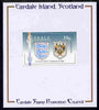 Easdale 1996 Great Sporting Events - Football 19p - Blackpool Club Badge Winners of 1952-53 FA Cup Final mounted on Publicity proof card issued by the Easdale Stamp Promotion Council
