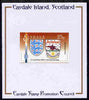 Easdale 1996 Great Sporting Events - Football 25p - Arsenal Club Badge Winners of 1992-93 FA Cup Final mounted on Publicity proof card issued by the Easdale Stamp Promotion Council