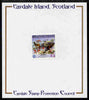 Easdale 1988 Flora & Fauna perf definitive £1 (Birds) mounted on Publicity proof card issued by the Easdale Stamp Promotion Council