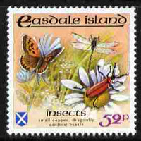 Easdale 1988 Flora & Fauna perf definitive 52p (Butterfly & Insects) unmounted mint