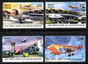India 2012 100 Years of Civil Aviation perf set of 4 unmounted mint