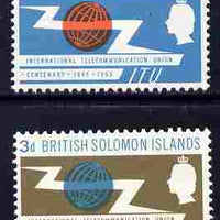 Solomon Islands 1965 ITU set of 2 unmounted mint, SG 214-5