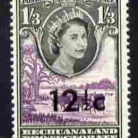 Bechuanaland 1961 Decimal Surcharge 12.5c on 1s3d (BaoBab Tree & Cattle) unmounted mint SG 164