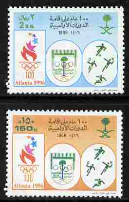Saudi Arabia 1996 Atlanta Olympic Games perf set of 2 unmounted mint SG 1899-1900