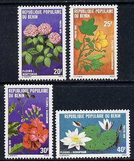 Benin 1979 Flowers set of 4 unmounted mint, SG 736-9