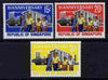 Singapore 1966 First Anniversary of Independence perf set of 3 unmounted mint SG 89-91