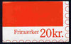 Denmark 1990 Numerals & Margrethe 20kr booklet complete & fine SG SB 134
