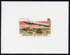 Upper Volta 1976 Zeppelin Airships 10f imperf deluxe proof sheet in issued colours on thin card