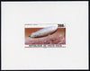 Upper Volta 1976 Zeppelin Airships 200f imperf deluxe proof sheet in issued colours on thin card