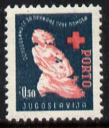 Yugoslavia 1948 Postage Due - Red Cross 50punmounted mint SG D595