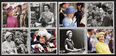 Great Britain 2012 The Diamond Jubilee set of 8 (4 se-tenant pairs) unmounted mint