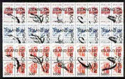 Sakhalin Isle - Prehistoric Marine Life opt set of 15 values each design opt'd on block of 4 Russian defs (Total 60 stamps) unmounted mint