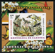 Cabinda Province 2011 The World of Butterflies #6 imperf souvenir sheet,unmounted mint